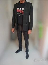 Abito classico uomo – Cotton & Silk, Grigio/Antrac