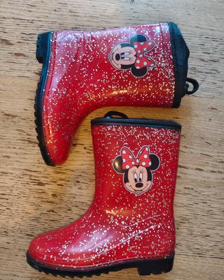 stivaletti pioggia Minnie 27 28 glitterati