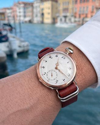 ZENITH Argento 51mm Oversize Tasca→Polso Oro