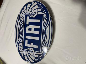 Scatola Latta Ovale d'epoca Fiat