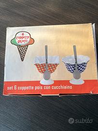 Coppette Gelato 6 Pezzi Nuove