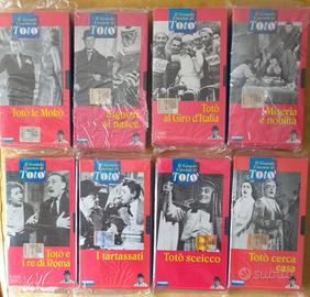 VHS SERIE 8 FILM TOTO' SIGILLATI