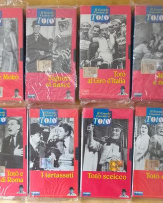 VHS SERIE 8 FILM TOTO' SIGILLATI