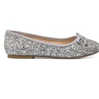 Ballerine argento con glitter!