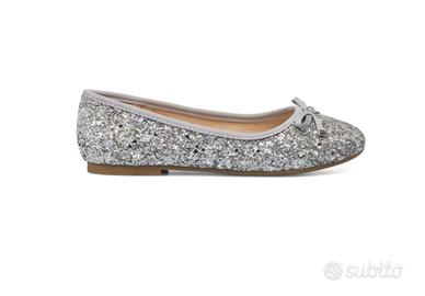 Ballerine argento con glitter!