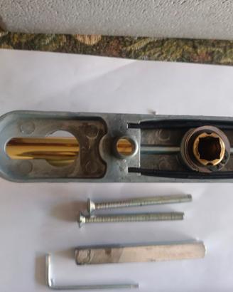 3 confezioni maniglie cromate satinate 