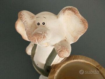 Vasetto terracotta elefante per pianta