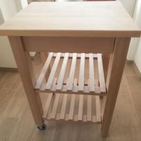 Carrello da cucina Ikea Bekvam in legno