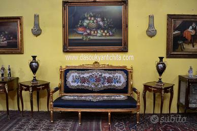 Coppia di tavolini gueridon stile Napoleone III