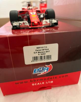 VETTEL BBR 1/18 WINNER MONACO GP