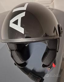 Casco moto AL Helmets M Nero