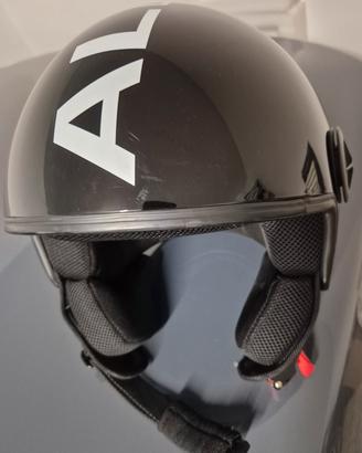 Casco moto AL Helmets M Nero