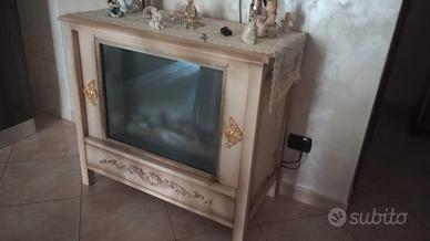 mobile  per tv con camino  elettrico  