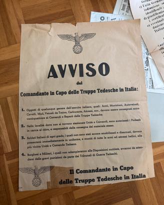 Manifesto di avviso tedesco - AVVISO