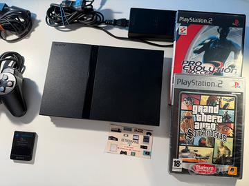 PlayStation 2 Slim Completa GTA + Pes 1
