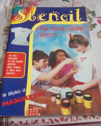 Stencil tecnica per dipingere  luoghi e oggetti