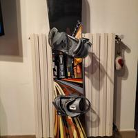 tavola da snowboard completa di attacchi e sacca