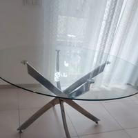 Tavolo in vetro rotondo 