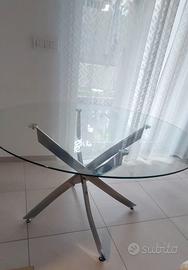 Tavolo in vetro rotondo 