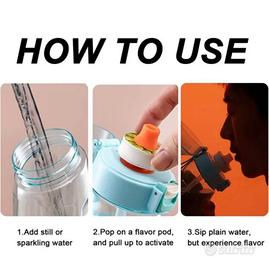 7 gusti Air Up Water Bottle Flavour Pods con bottiglia d'acqua