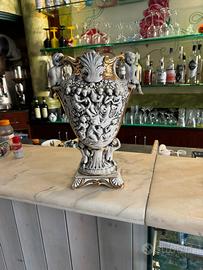 Grande vaso Capodimonte con putti 36 cm