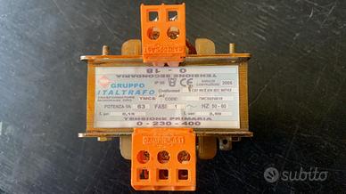 Trasformatore italtrafo monofase tmcs63va18 63va