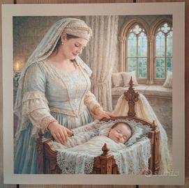 Pezzo unico! Quadretto decorativo 20x20cm