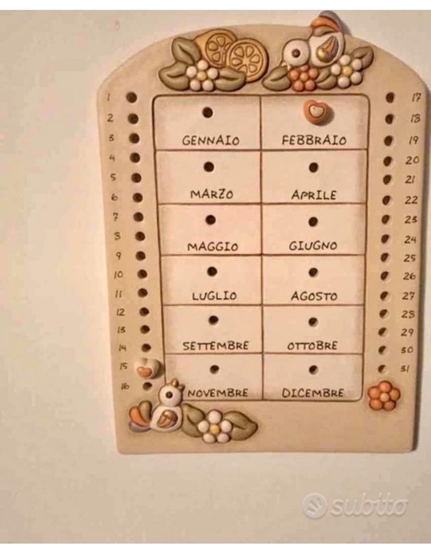 CALENDARIO PERPETUO Ceramica THUN - Arredamento e Casalinghi In vendita a  Ferrara