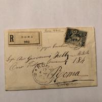 Francobollo michetti isolato