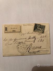 Francobollo michetti isolato