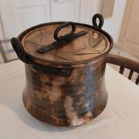 Pentola decorativa in rame del Salento 