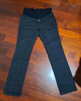 Jeans neri premaman e salopette Prenatal premaman