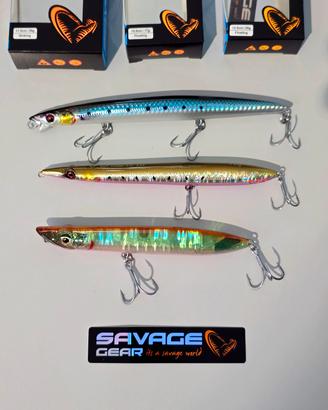 Set 3 topwater artificiali spinning  Savage Gear