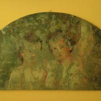 Amorini/Putti - Strappo d'Affresco 98 x 48,50