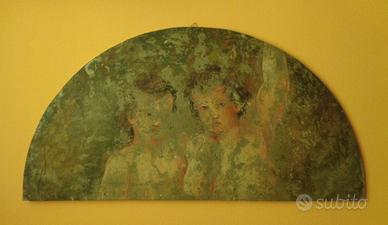 Amorini/Putti - Strappo d'Affresco 98 x 48,50