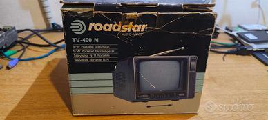 Vintage Roadstar TV-400N, pile AT-6 e imballi