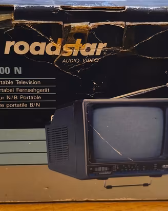 Vintage Roadstar TV-400N, pile AT-6 e imballi