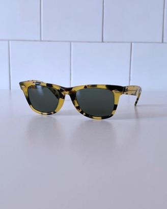 Ray-Ban B&L Wayfarer Yellow W0887 G-15 vintage
