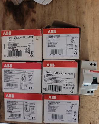 interruttori differenziale magnetotermico  abb