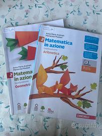 Libri scuola - 2a media - matematica geometria