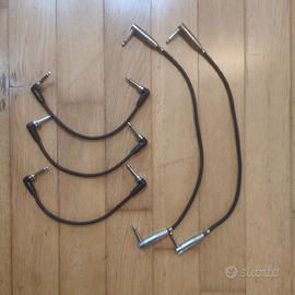 3 cavi jack corti FENDER +2 Cavi jack 45cm Quiklok