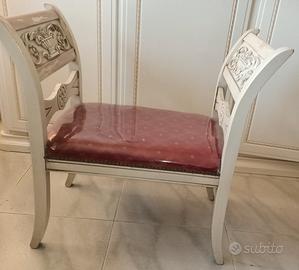 panca imbottita shabby 