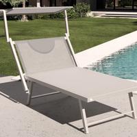 N. 2 Lettino da giardino prendisole extralarge