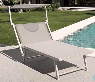 N. 2 Lettino da giardino prendisole extralarge