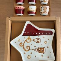 Tazzine e vassoio natalizi Thun