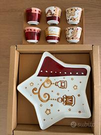 Tazzine e vassoio natalizi Thun