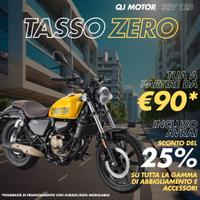 QJ Motor SRV 125-PROMO-TASSO 0-RATA DA 90 EURO -