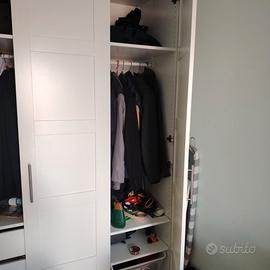 Armadio IKEA PAX 3 ante BERGSBO + Letto TARVA