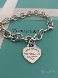 Bracciale heart tag Tiffany 925 autentico