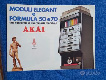 Depliant Hi-Fi Akai - anni 80